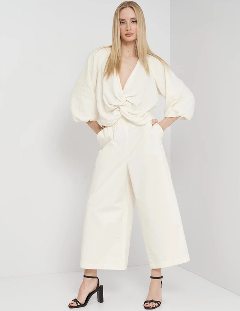 Брюки Zara Ж1095364 (4661/260/712) колір бежевий M - изображение 3