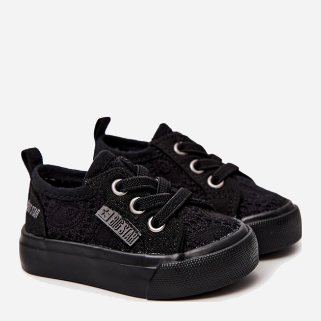 Дитячі кеди для дівчинки Big Star JJ374019 17 Чорні (5900714443047) - зображення 3