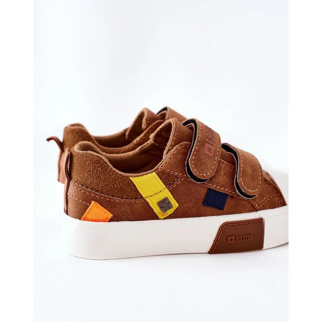 Trampki chłopięce na rzepy Big Star II374017 34 Camel (5900714417918) - obraz 6