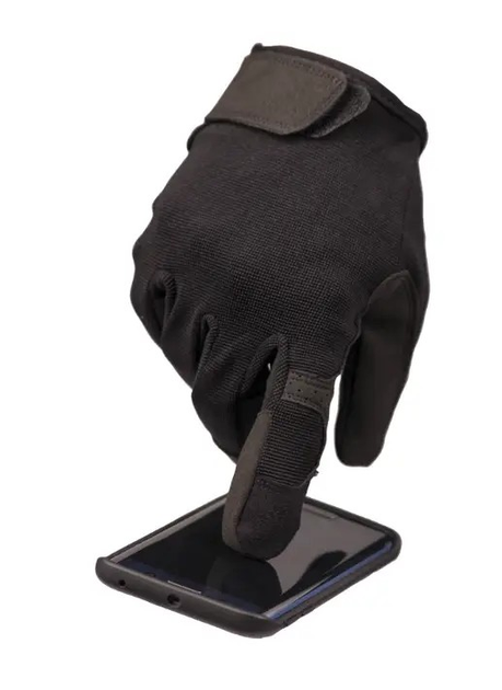 Тактичний рукавички чорні Mil-Tec Touch Black 12521102 розмір L - изображение 2