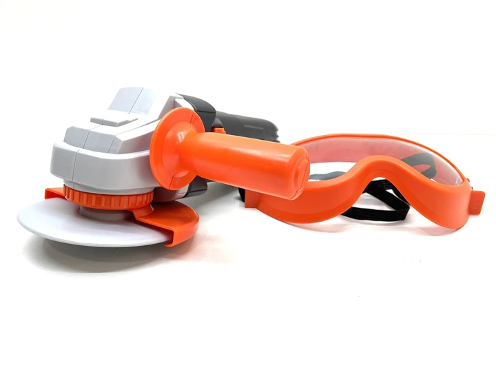Набор инструментов болгарка и очки Черно-оранжевый (778-3