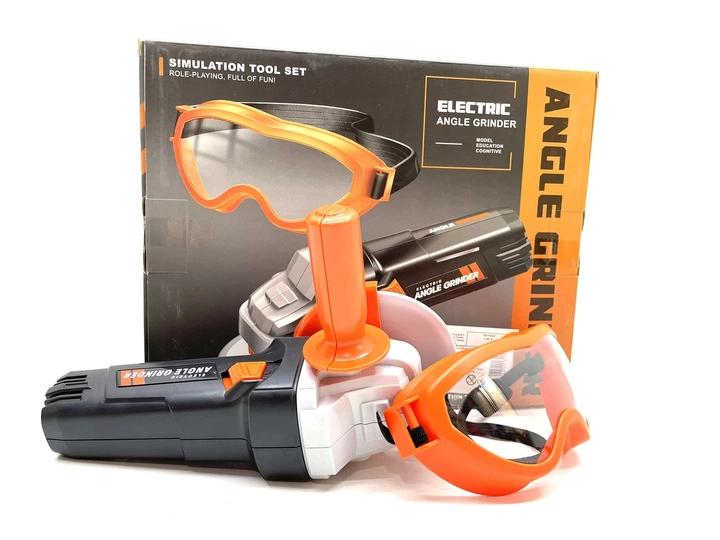 ちーです Набор инструментов болгарка и очки Черно-оранжевый (778-3