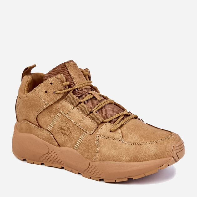 Zimowe buty sportowe męskie do kostki wysokie ocieplane Big Star KK174248 44 Camel (5900714569389) - obraz 1