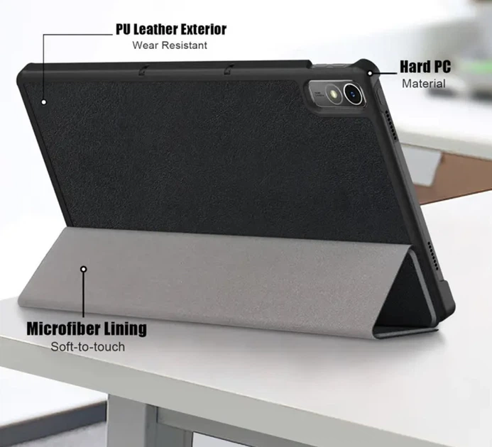 Чехол Smart Case на Lenovo Tab P11 Gen 2 black - Фото 8 Чехол Smart Case на Lenovo Tab P11 Gen 2 black - изображение 8