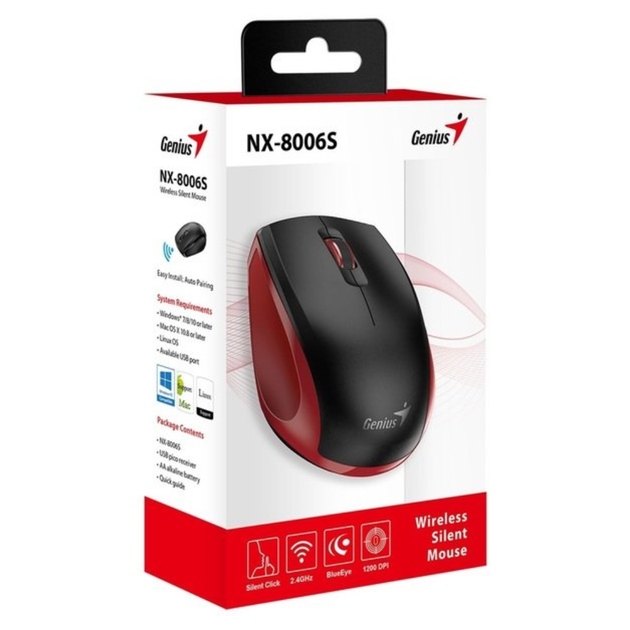 Мышь компьютерная Genius NX-8006S 31030024401 1200dpi беспроводная - изображение 3