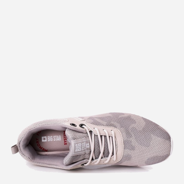 Buty sportowe męskie z siatki na platformie do kostki lekkie Big Star HH174139 43 Szare (5900714355418/5900714355425) - obraz 4