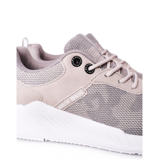 Buty sportowe męskie z siatki na platformie do kostki lekkie Big Star HH174139 43 Szare (5900714355418/5900714355425) - obraz 5