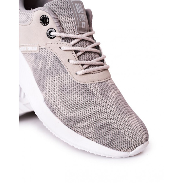 Buty sportowe męskie z siatki na platformie do kostki lekkie Big Star HH174139 43 Szare (5900714355418/5900714355425) - obraz 6