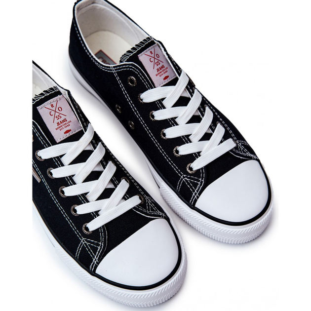 Чоловічі кеди низькі Cross Jeans JJ1R4003C 44 Чорні (8697319242188) - зображення 5