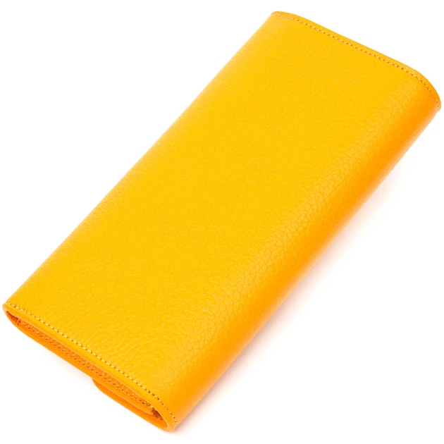 Отличный женский кошелек с монетницей на молнии из натуральной кожи Tony Bellucci Wallet 21978 Желтый - изображение 2