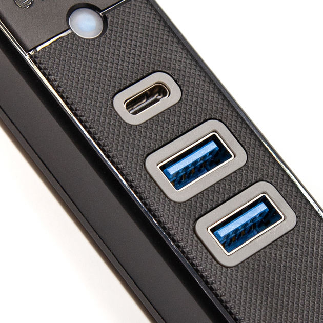 Hub USB-C Orico 2 x USB 3.0 + USB-C Czarny (PWC2U-C3-015-BK-EP) - obraz 3