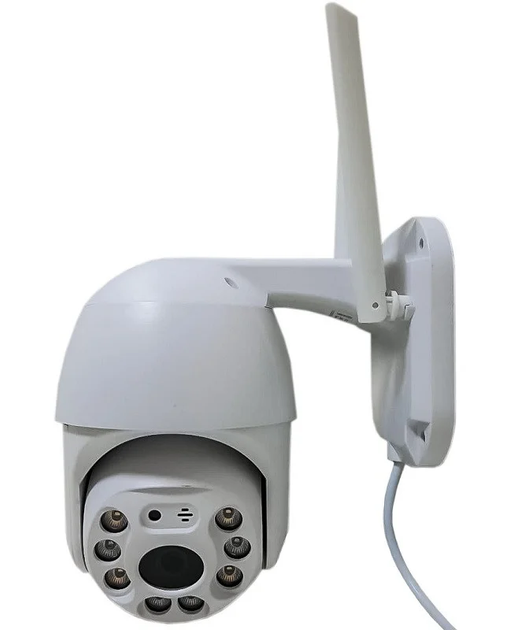 Камера наружного видеонаблюдения Visio CAM-6-IP Wi-Fi поворотная видеокамера уличная 2.0mp, 360°/90° с ИК подсветкой, влагозащита Белый - изображение 4
