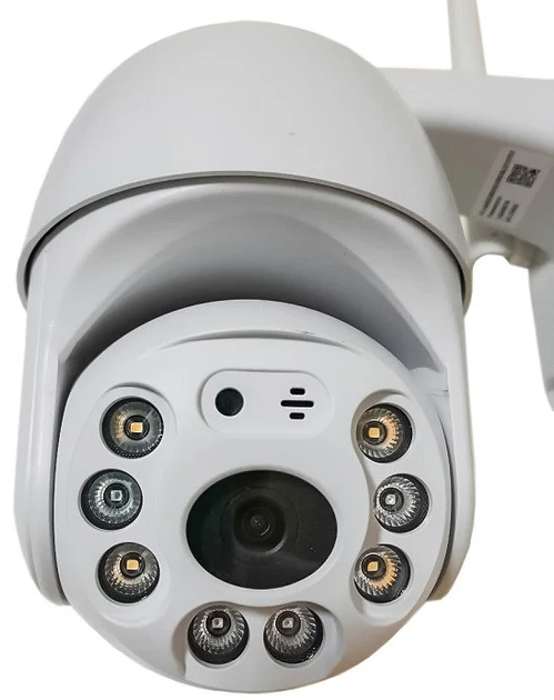 Камера наружного видеонаблюдения Visio CAM-6-IP Wi-Fi поворотная видеокамера уличная 2.0mp, 360°/90° с ИК подсветкой, влагозащита Белый - изображение 5