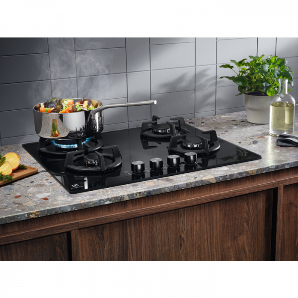 Газова варильна поверхня Electrolux kgg6437k чорний - зображення 4