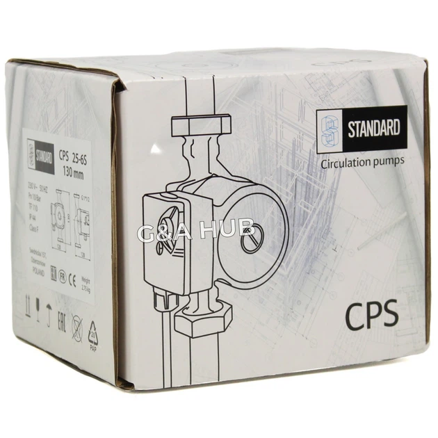 Насос циркуляційний STANDARD CPS 25-6S-130 для системи опаленння - зображення 6