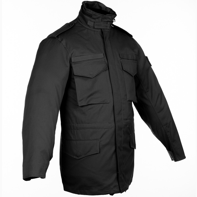 Куртка тактична Brotherhood M65 чорний демісезонна з просоченням 52-54/182-188 - зображення 1