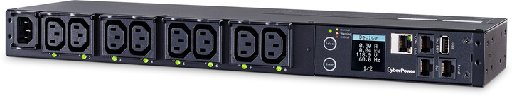 Розподільчий пристрій живлення CyberPower PDU41004 (Switched, 8x IEC C13, 12A) - зображення 3
