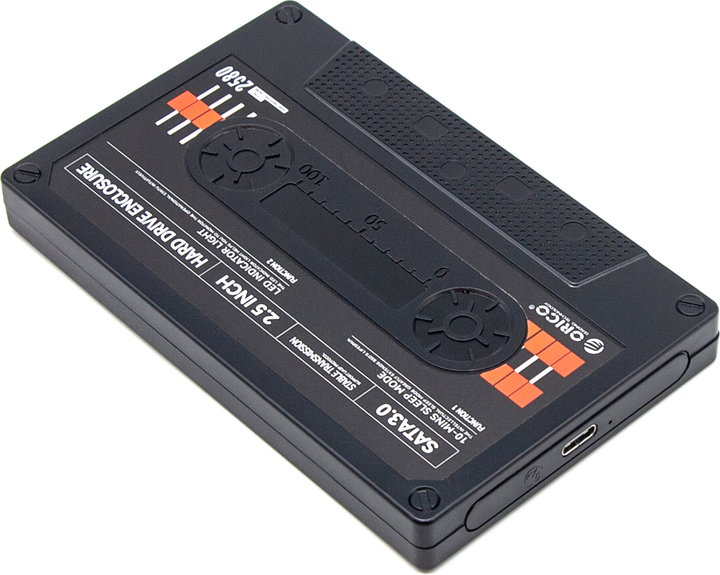 Зовнішня кишеня Orico SATA 2.5" USB-C 6Gbps kaseta (2580C3-V1-BK-EP) - зображення 2