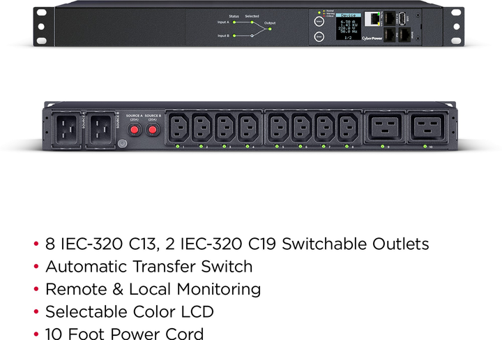Urządzenia do dystrybucji zasilania CyberPower PDU44005 - obraz 6