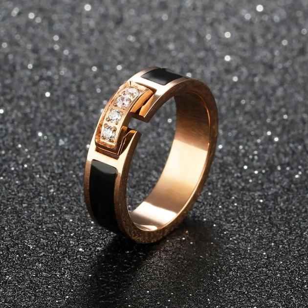 Женское кольцо No Brand 2280 золотистое размер 19 - изображение 4