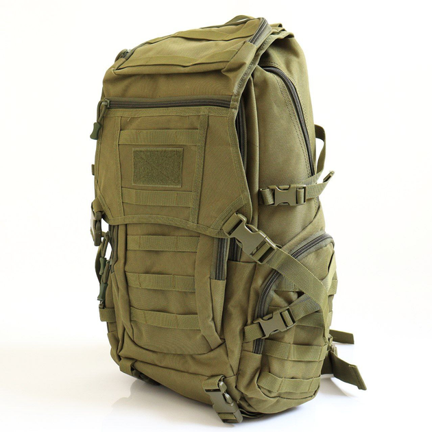 Тактический рюкзак 50л (55х35х25см) М15, Оливковый - изображение 2