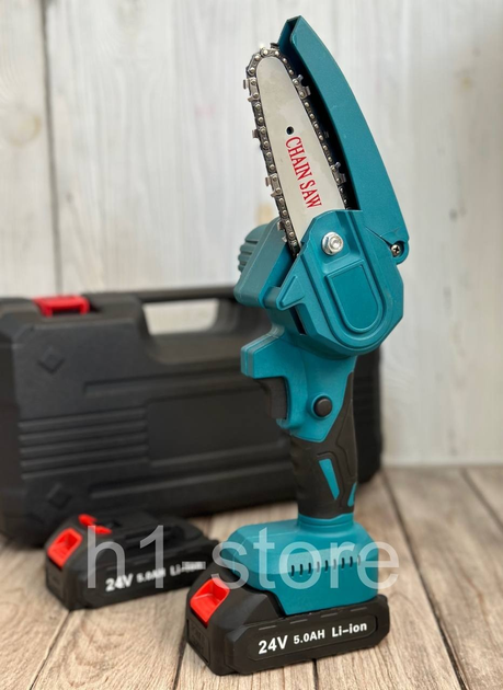 Мини пила аккумуляторная цепная Chain Saw mini 4" 1/4 для обрезки ...