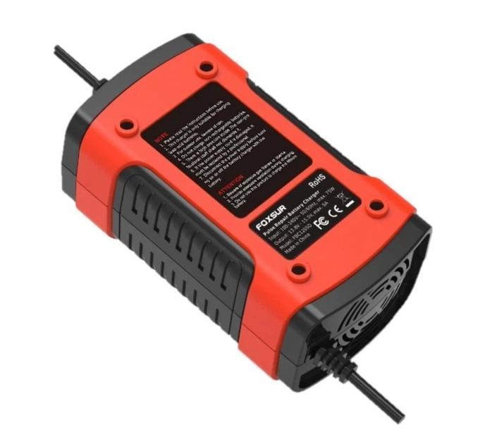Зарядний пристрій для автомобільного акумулятора Foxsur FBC1205D 12V 5А 4 Ah -100 Аh version 7.0 - зображення 6