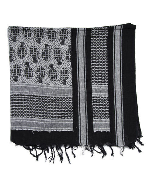 Арафатка шарф-шемаг тактическая 110х110см Mil-Tec Универсальный Черный (12609002) - изображение 2