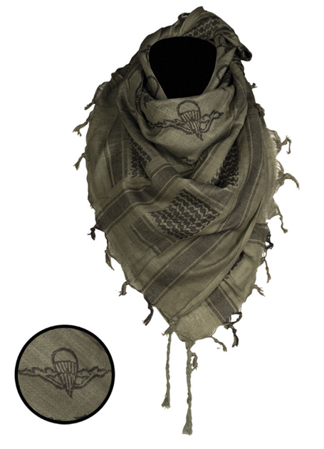 Арафатка шарф-шемаг тактична 110x110см Парашут Mil-Tec Універсальний Олива (12609301) - зображення 1
