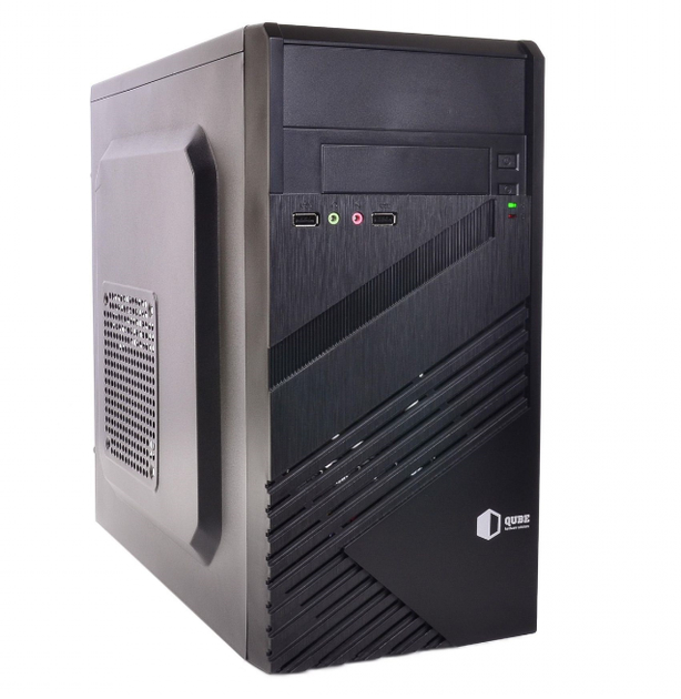 Компьютер QUBE QB05M Tower / Intel Celeron G4900 (2 ядра по 3.1 GHz) / 8 GB DDR4 (2666 MHz) / 120 GB SSD / 400W / H310 - изображение 2