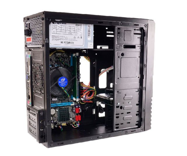 Компьютер QUBE QB05M Tower / Intel Celeron G4900 (2 ядра по 3.1 GHz) / 8 GB DDR4 (2666 MHz) / 120 GB SSD / 400W / H310 - изображение 3