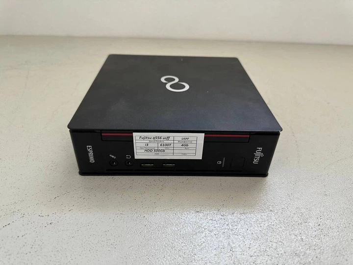 Неттоп Fujitsu Esprimo Q556 Desktop / Intel Core i3-6100T (2(4) ядра по 3.2GHz) / 4GB DDR4 / 500GB HDD / HD Graphics 530 / DisplayPort / Блок питания в комплекте б/у - изображение 2