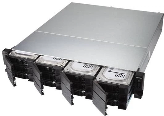 Сетевое хранилище QNAP 12BAY TS-H1283XU-RP-E2236 - Фото 6 Сетевое хранилище QNAP 12BAY TS-H1283XU-RP-E2236 - изображение 6
