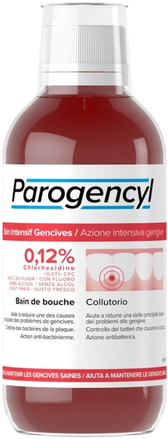 Płyn do płukania ust Parogencyl Mouthwash Forte 500 ml (8720182039224) - obraz 1