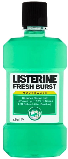 Ополіскувач для порожнини рота Listerine Fresh Burst Mouthwash 500 ml (5010123703547) - зображення 1