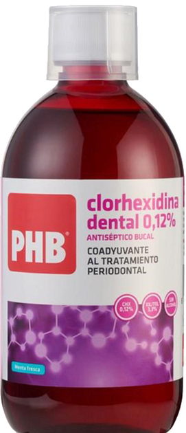 Płyn do płukania ust Pbh PHB Chlorhexidine Dental Mouthwash 500 ml (8437010508875) - obraz 1
