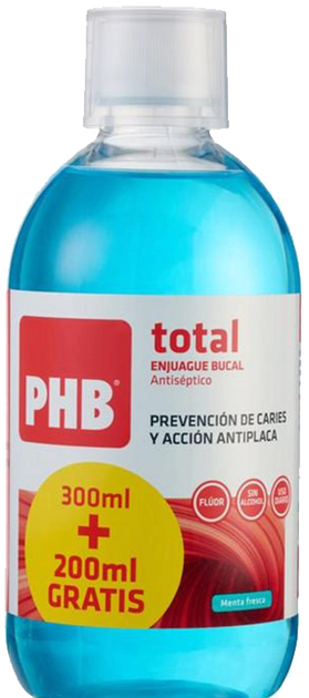 Ополіскувач для порожнини рота PHB Total Mouthwash 500 ml (8437010508851) - зображення 1