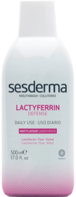 Ополіскувач для порожнини рота Sesderma Lactyferrin Defense Mouthwash 500 мл (8429979461704) - зображення 1