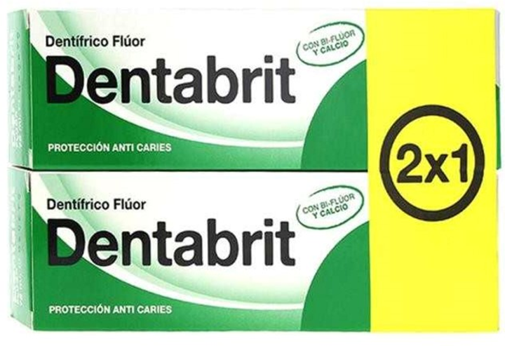 Pasta do zębów Dentabrit Fluorine Toothpastes Pack Duo 2x75 ml (8410403707666) - obraz 1