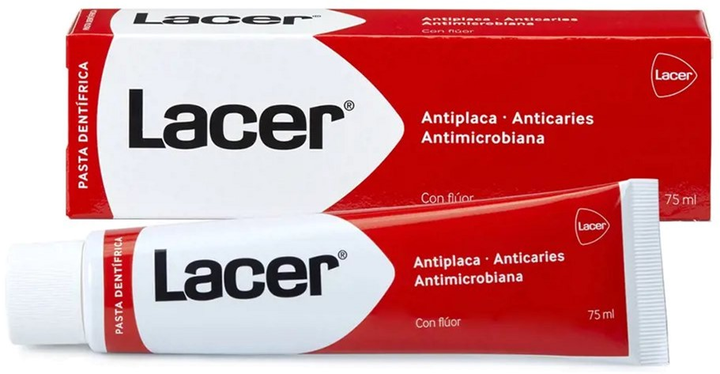 Зубна паста Lacer Toothpaste With Fluoride 75 ml (8470003918541) - зображення 1