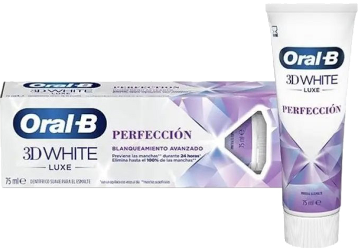 Зубна паста Oral-B Toothpaste 3D White Luxe Perfect 75 мл (8006540118986) - зображення 1