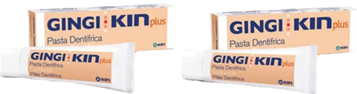 Зубний набір Gingi Kin Plus Toothpaste 2x125 ml (8436026213025) - зображення 1