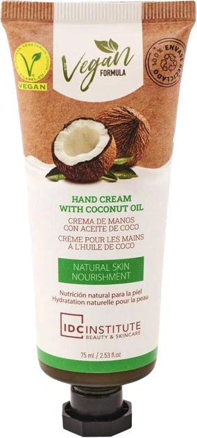 Krem do rąk IDC Institute Vegan Hand Cream Coco 75 ml (8436591924814) - obraz 1