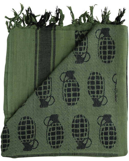 Арфатка шемаг тактична польовий шарф бавовняний KOMBAT 110x115см оливковий (OR.M_198) - зображення 2