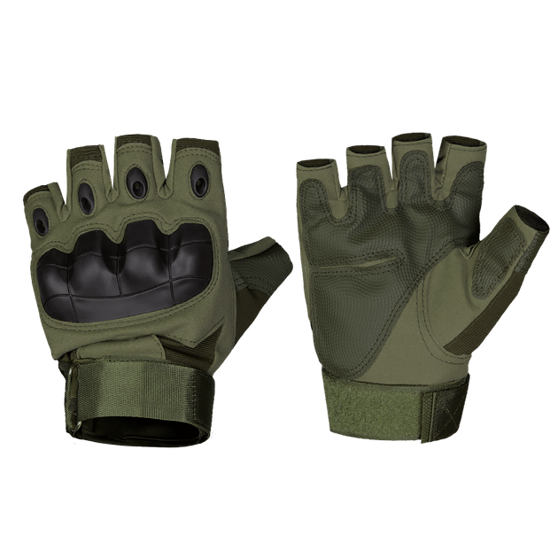 Рукавички тактичні польові універсальні рукавиці для мисливців та силових структур XL Олива (OR.M_515) - зображення 1