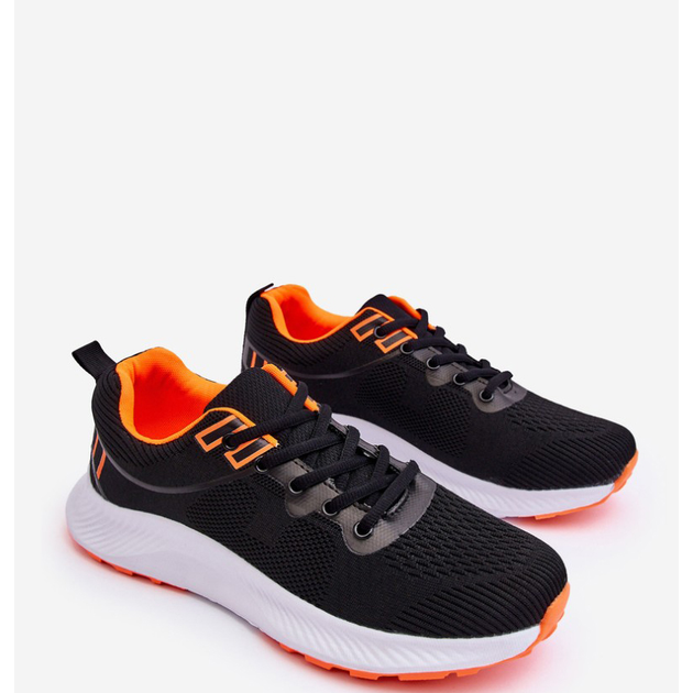 Buty sportowe męskie Jasper 43 Czarny/Pomarańczowy (5905677139617) - obraz 3