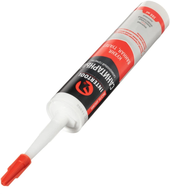 Герметик силиконовый Intertool санитарный 300 мл Прозрачный (FS-3030 ...