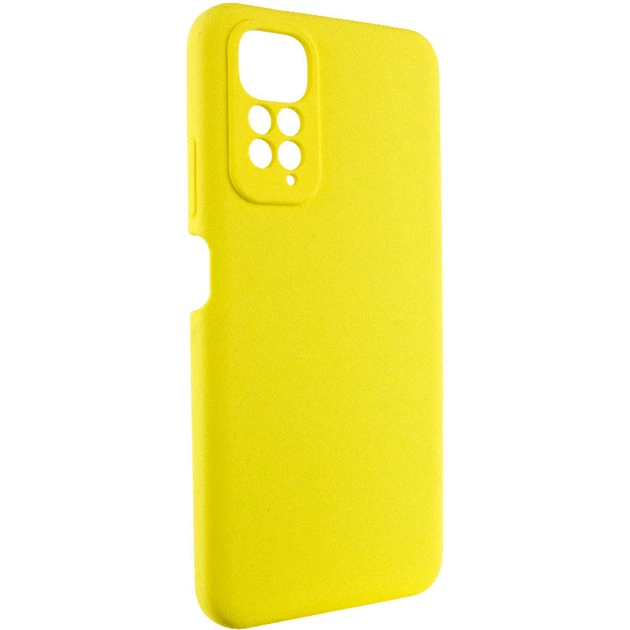 Чохол Silicone Cover Lakshmi Full Camera (AAA) для Xiaomi Redmi Note 11 (Global) / Note 11S Жовтий / Yellow - зображення 2