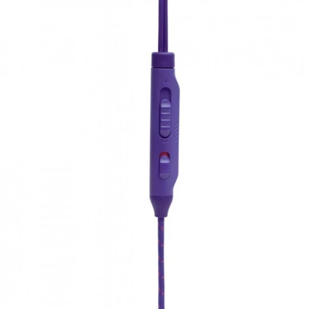 Наушники проводные вакуумные с микрофоном JBL Quantum 50 Purple (JBLQUANTUM50PUR), для геймеров, 20 Гц-20 кГц, регулятор громкости, ответ на звонок - Фото 6 Наушники проводные вакуумные с микрофоном JBL Quantum 50 Purple (JBLQUANTUM50PUR), для геймеров, 20 Гц-20 кГц, регулятор громкости, ответ на звонок - изображение 6