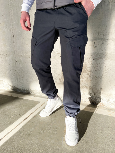 Чоловічі тактичні штани Карго весняні сірі M - зображення 1